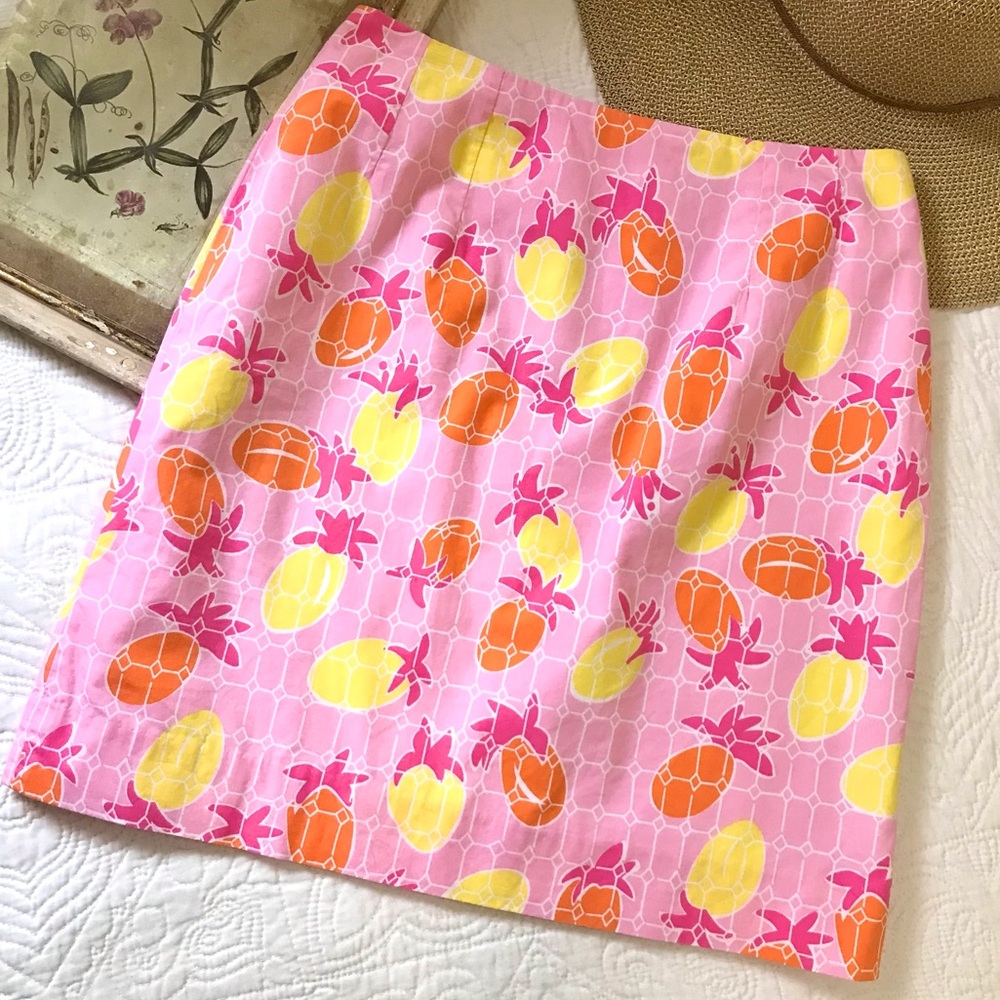 Lilly Pulitzer Skirt Pineapple Print
